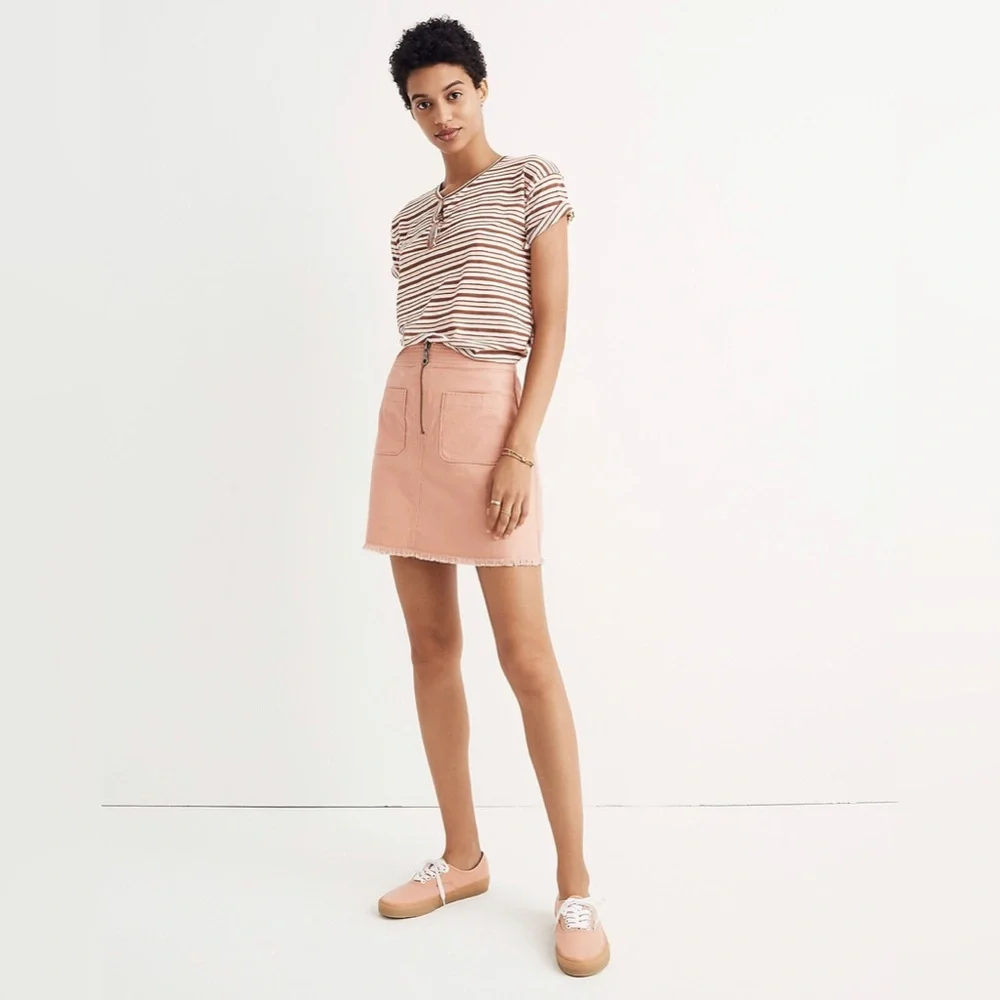 MADEWELL A-Line Zip Skirt
